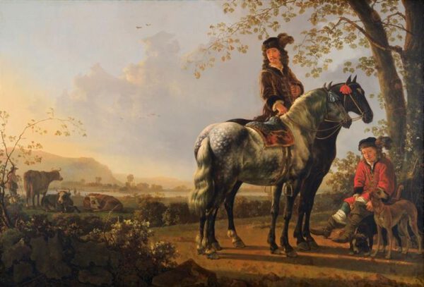 Aelbert Cuyp, Rustende ruiters in een landschap, Dordrechts Museum